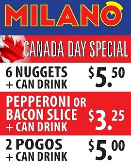Canada Day Walk-In Specials